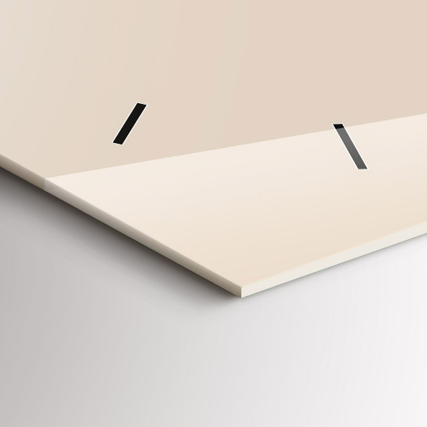 Horizontální skleněné hodiny na stěnu Hlava vlka