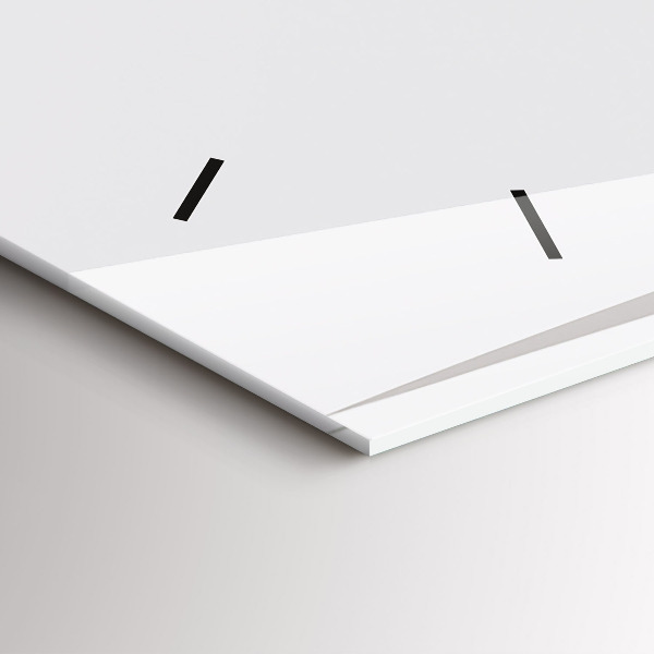 Horizontální skleněné hodiny na stěnu Abstraktní listy