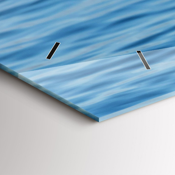 Horizontální skleněné hodiny na stěnu Racci v Gdyni