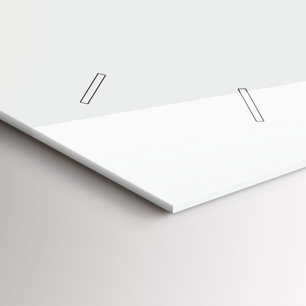 Horizontální skleněné hodiny na stěnu Motýl a klíč ve stylu boho