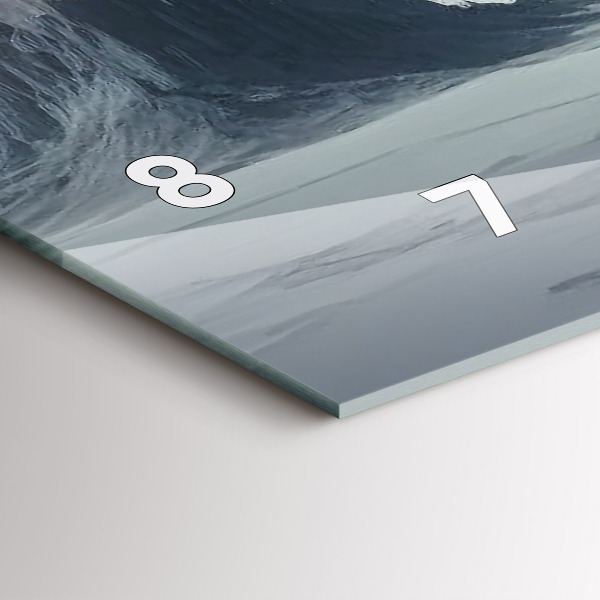 Horizontální skleněné hodiny na stěnu Muž Planeta vesmíru