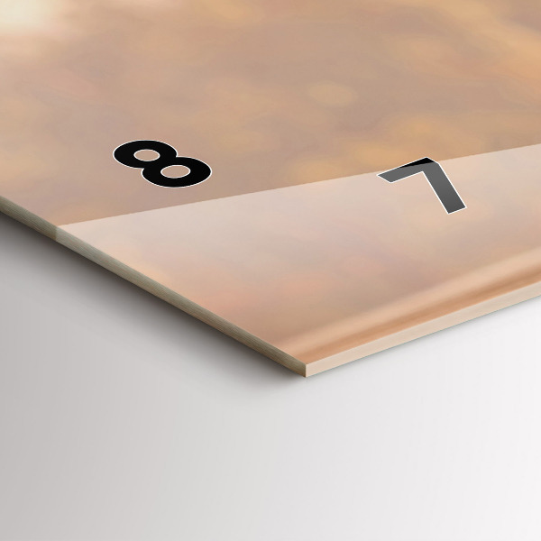 Horizontální skleněné hodiny na stěnu Lahve vína