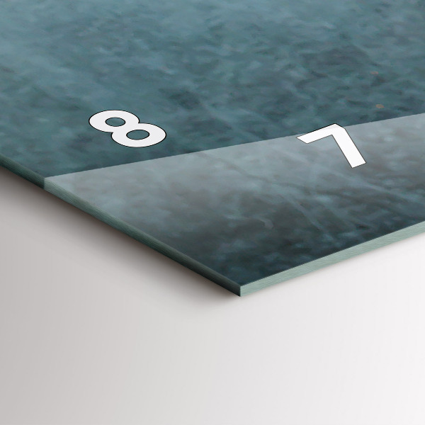 Horizontální skleněné hodiny na stěnu Šálek kávy