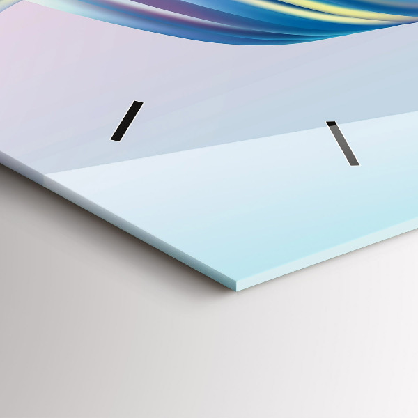 Horizontální skleněné hodiny na stěnu Prvek proudění kapaliny