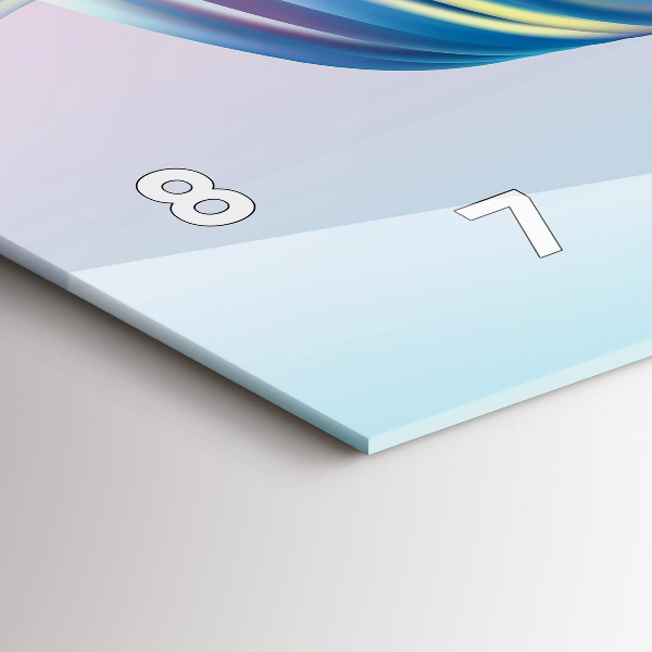 Horizontální skleněné hodiny na stěnu Prvek proudění kapaliny