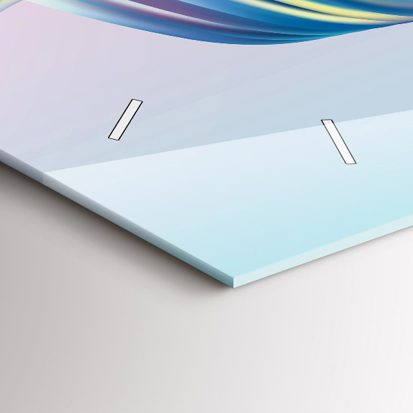 Horizontální skleněné hodiny na stěnu Prvek proudění kapaliny