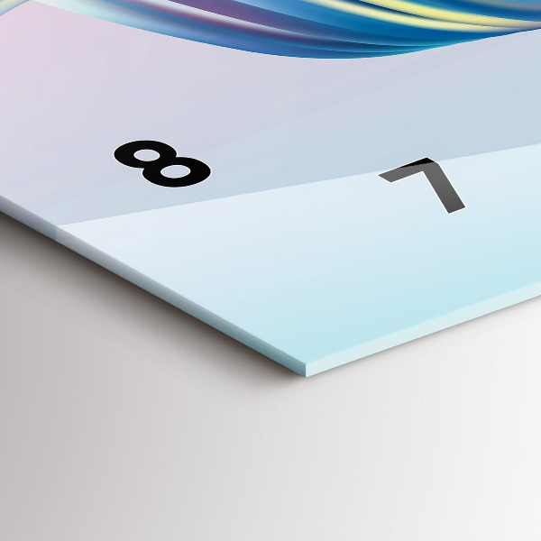 Horizontální skleněné hodiny na stěnu Prvek proudění kapaliny