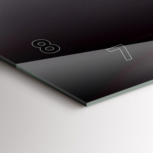 Horizontální skleněné hodiny na stěnu Sklenice na víno