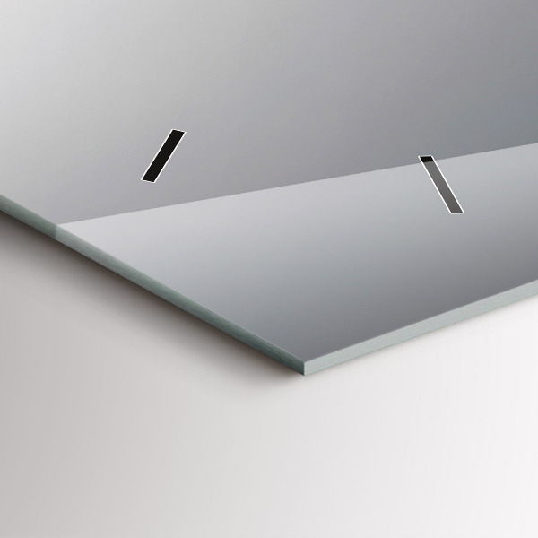 Horizontální skleněné hodiny na stěnu Lampa s červeným vínem