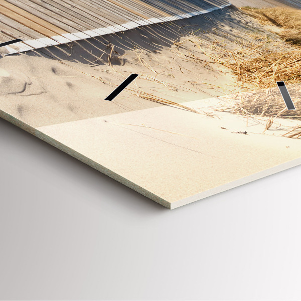 Skleněné hodiny čtvercové Pohled na pláž