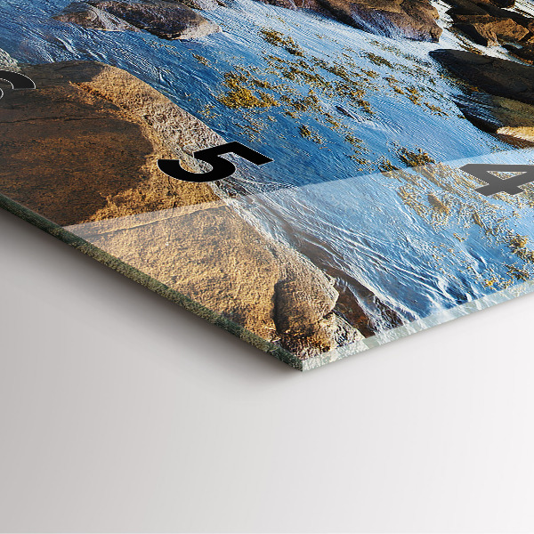 Skleněné hodiny čtvercové Maják Annisquam