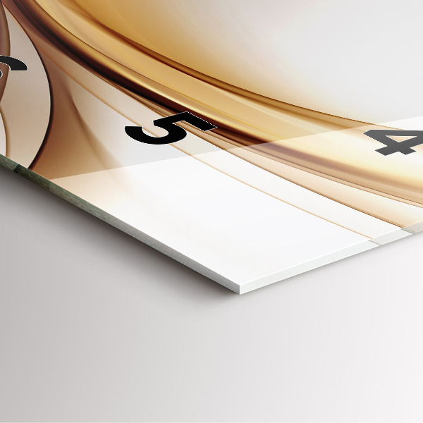 Skleněné hodiny čtvercové Zlatá abstrakce