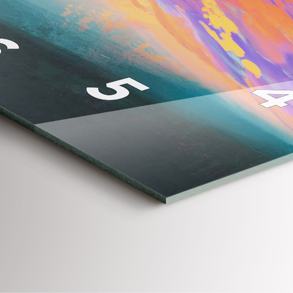 Skleněné hodiny čtvercové Platonická láska