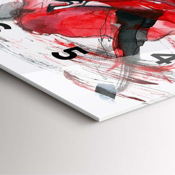 Skleněné hodiny čtvercové Tančící pár