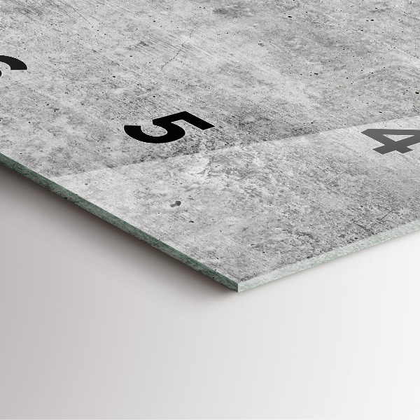 Čtvercové nástěnné hodiny Surová zeď