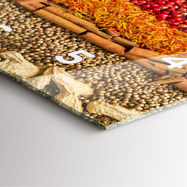 Čtvercové nástěnné hodiny Řady koření