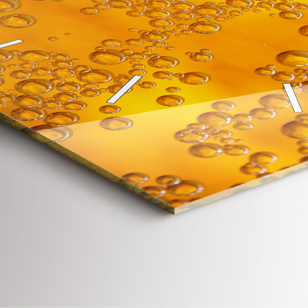 Čtvercové nástěnné hodiny Pivo s pěnou