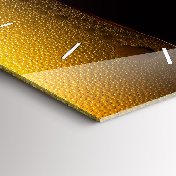 Čtvercové nástěnné hodiny Pomerančový džus