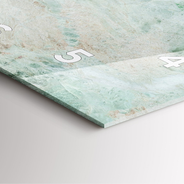 Skleněné hodiny čtvercové Textura mramorového kamene