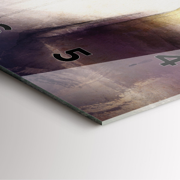 Skleněné hodiny čtvercové Abstraktní portrét ženy