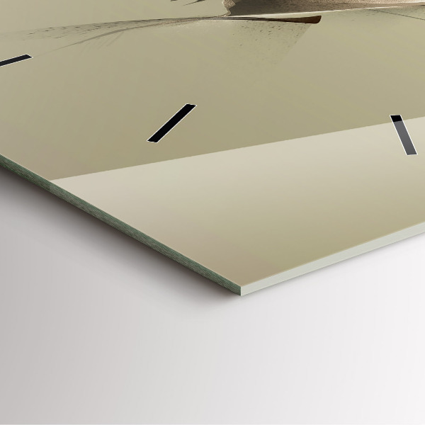 Skleněné hodiny čtvercové Grafický los