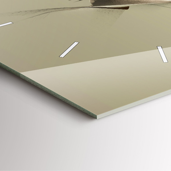 Skleněné hodiny čtvercové Grafický los