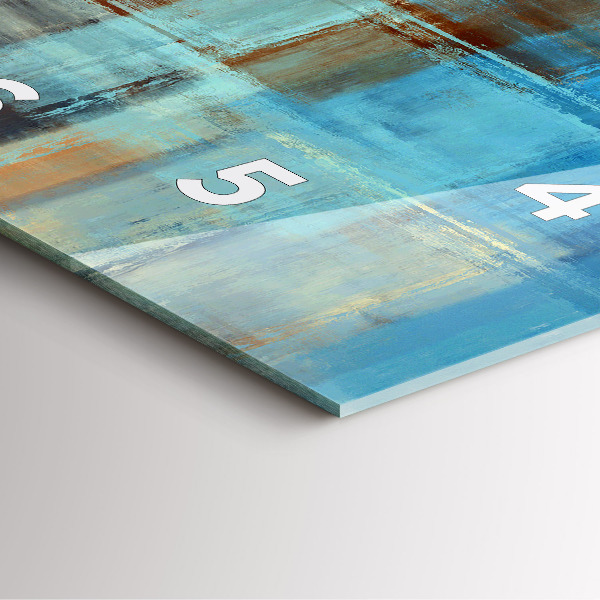 Skleněné hodiny čtvercové Barevné pozadí - abstraktní