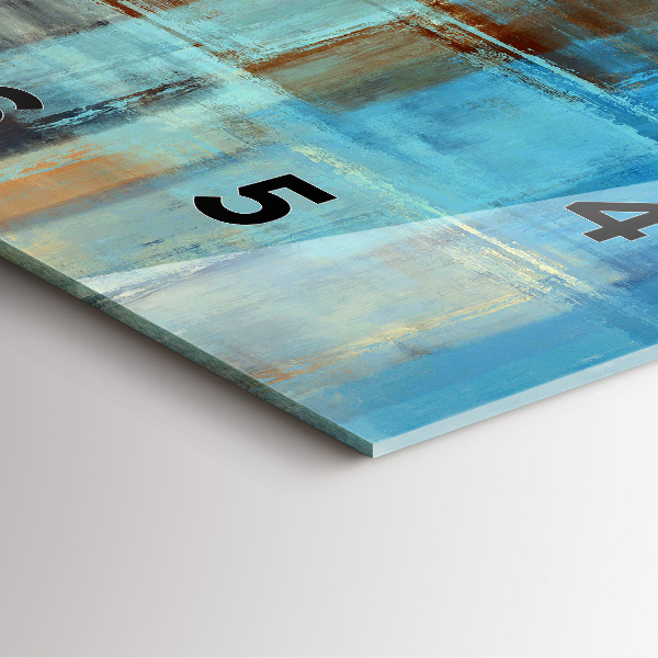 Skleněné hodiny čtvercové Barevné pozadí - abstraktní