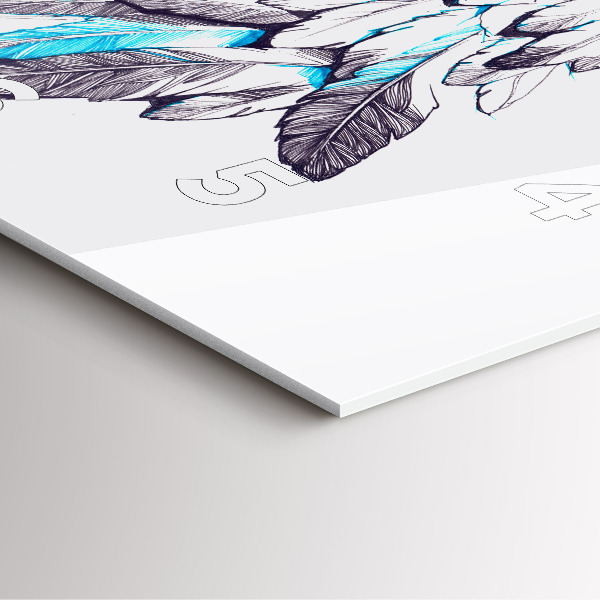 Skleněné hodiny čtvercové Imitace ptačích křídel