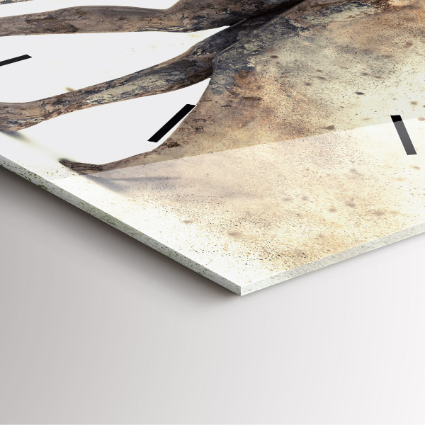 Skleněné hodiny čtvercové Abstraktní lidé písek