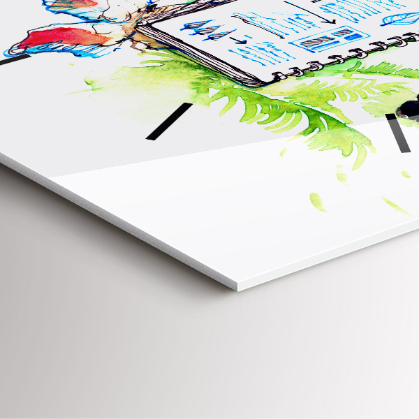 Skleněné hodiny čtvercové Zoolog