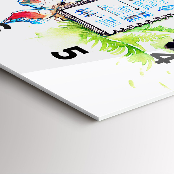 Skleněné hodiny čtvercové Zoolog