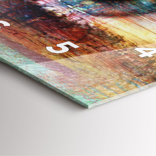 Skleněné hodiny čtvercové Pouliční umění Oko