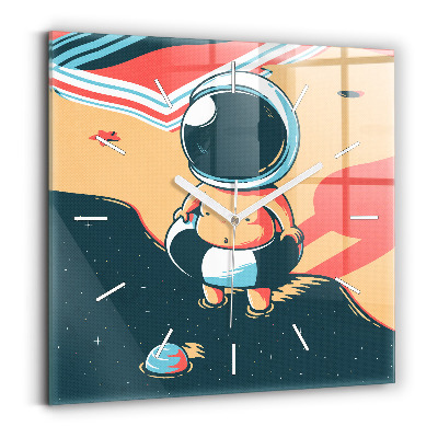 Skleněné hodiny čtvercové Dětská představivost