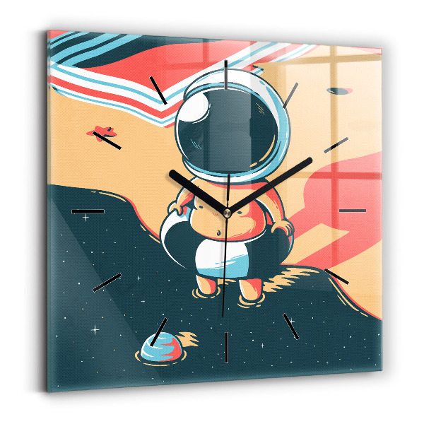 Skleněné hodiny čtvercové Dětská představivost