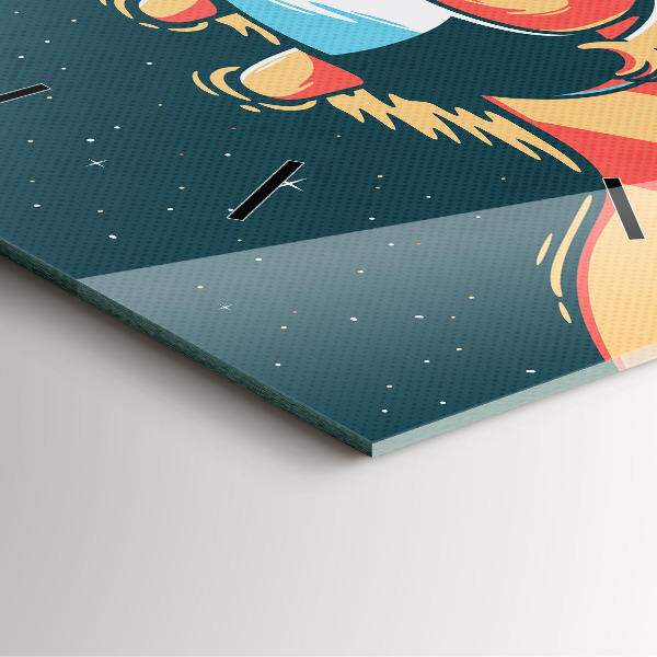 Skleněné hodiny čtvercové Dětská představivost