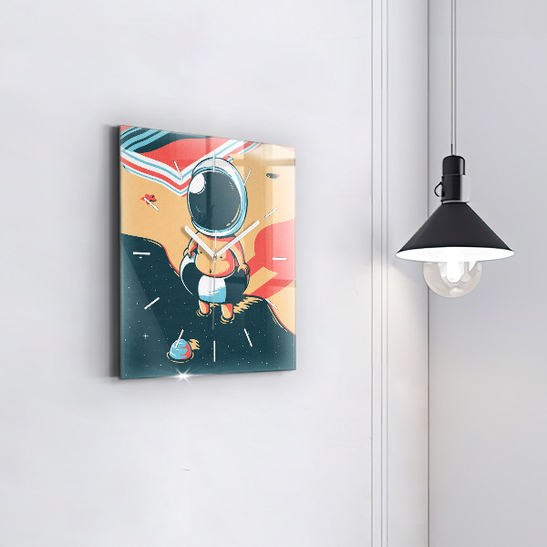 Skleněné hodiny čtvercové Dětská představivost