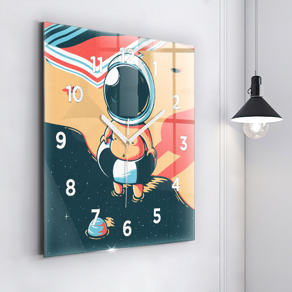 Skleněné hodiny čtvercové Dětská představivost