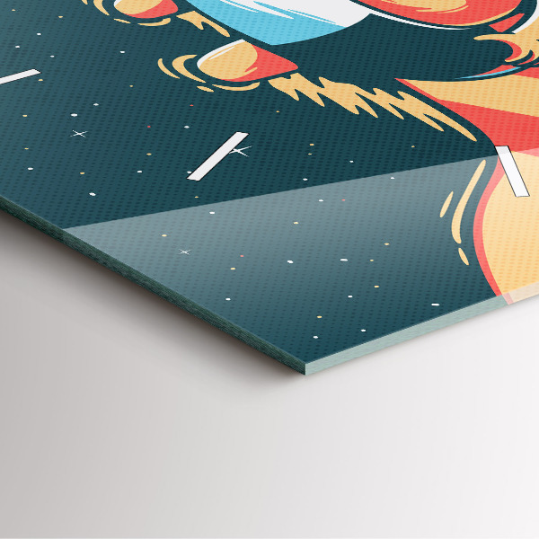 Skleněné hodiny čtvercové Dětská představivost