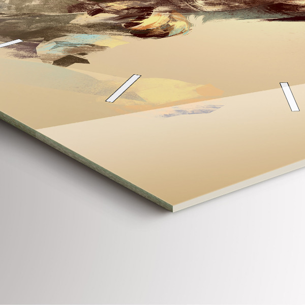 Skleněné hodiny čtvercové Sova - znamení moudrosti