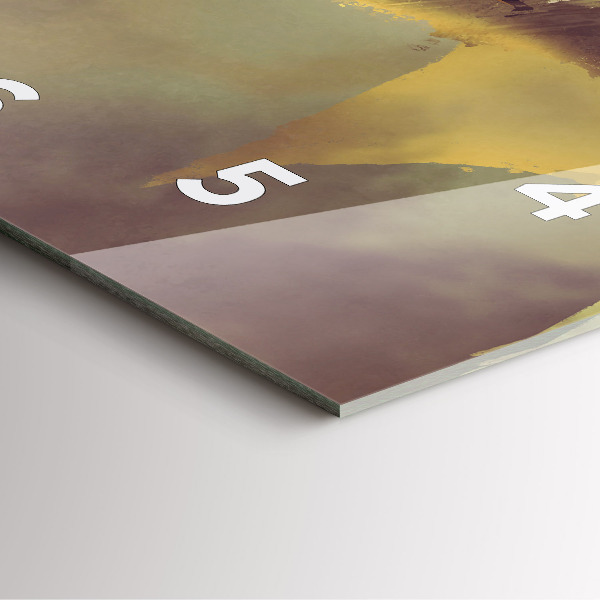 Skleněné hodiny čtvercové Ilustrace dračího jezdce