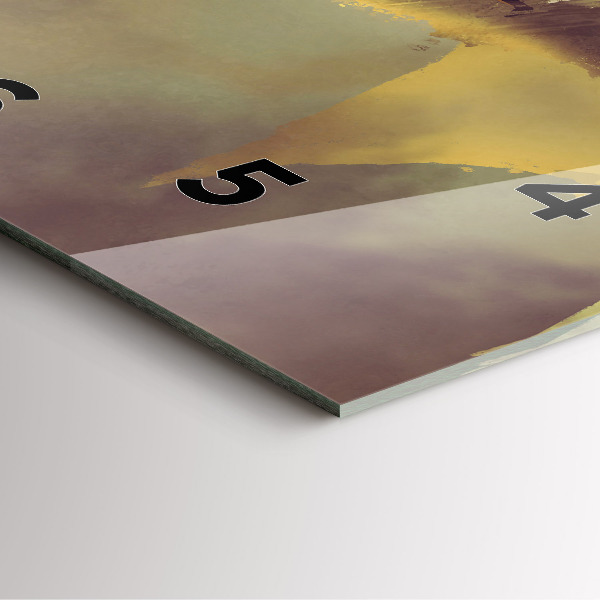 Skleněné hodiny čtvercové Ilustrace dračího jezdce