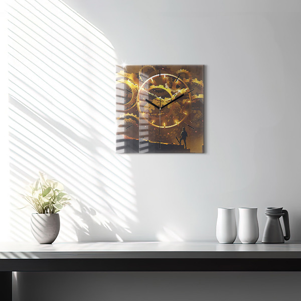 Skleněné hodiny čtvercové Čas - Mechanismus