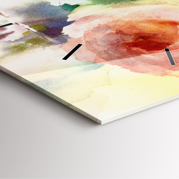 Skleněné hodiny čtvercové Vizualizace přírody