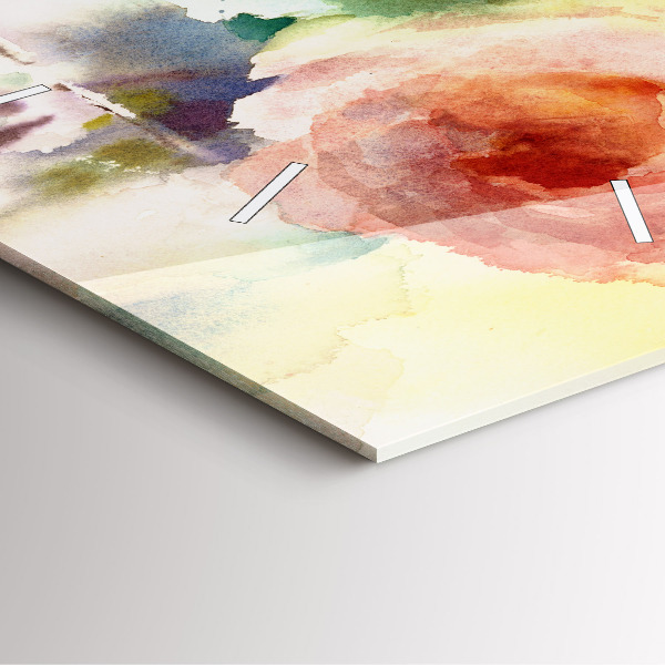 Skleněné hodiny čtvercové Vizualizace přírody