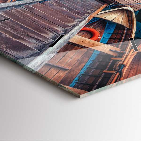 Skleněné hodiny čtvercové Plošina a jezero