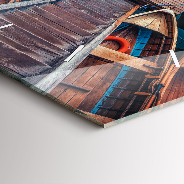 Skleněné hodiny čtvercové Plošina a jezero