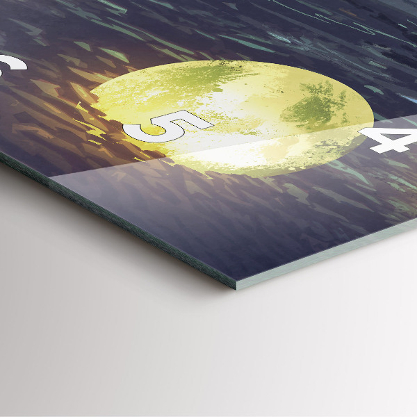 Skleněné hodiny čtvercové Abstrakce