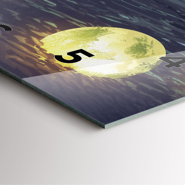 Skleněné hodiny čtvercové Abstrakce