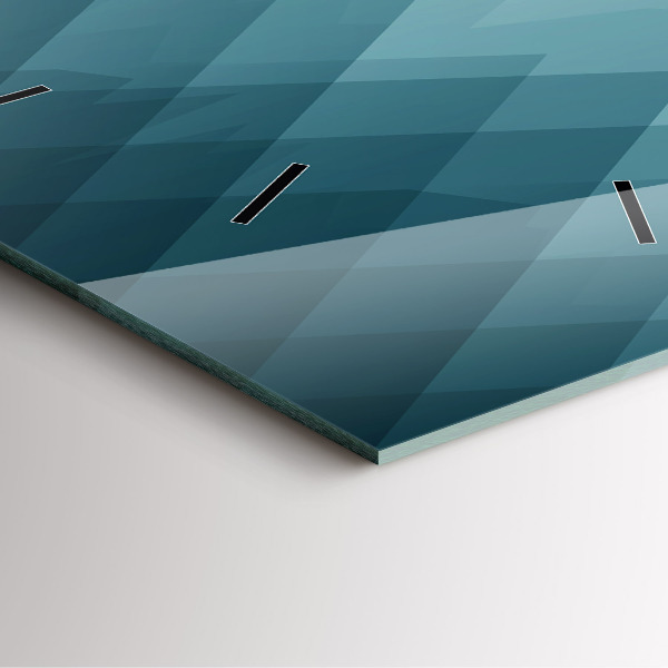 Skleněné hodiny čtvercové Geometrické figury